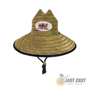 Apparel: MAD ABOUT FISHING - ADULT UNISEX WIDE BRIM STRAW HAT ONE SIZE
