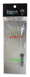 FISHTECH - SABIKI RIG SUPER FLASH #12 & 1/2OZ REEF SINKER