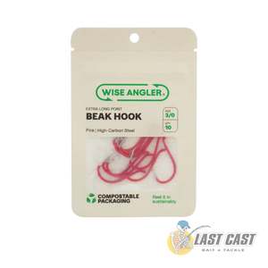 WISE ANGLER - BEAK HOOK WITH EXTRA LONG POINT IN PINK