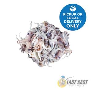 Bait: LAST CAST - SQUID HEADS BAIT BAG FROZEN 500g