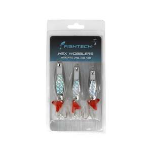 Fishtech - Hex Wobbler Value 3-Pack Light
