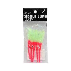 New: Jiggle Lure - Long Sleeve Lumo Squid Skirts 5ps 6cm