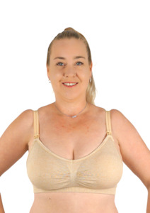 Bras: Soft Nursing Bra - Nude