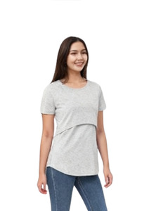 Black Items: Ruby Lift Tee - Grey