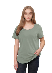 Mia Zip Tee - Sea Green