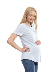 Pre Order: Luna - Horizontal Zip Tee - Powder Blue