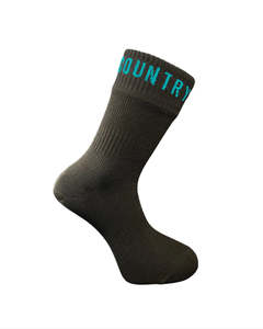 Backcountry Skinz: Waterproof Mid Length Socks - BLACK
