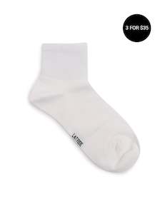 Socks: Essential Sock - White