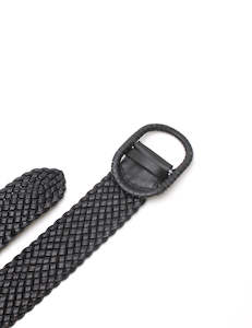 Belts: Braided Belt - Black