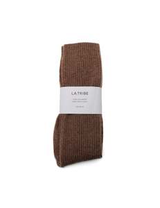 Socks: Cashmere Bed Sock - Cacao