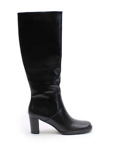 Knee High Boots: Vintage Knee High Boot - Black