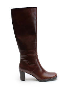 Knee High Boots: Vintage Knee High Boot - Umber