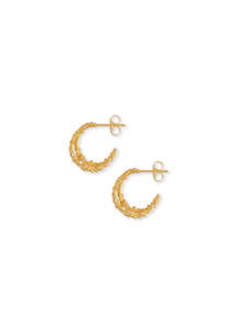 Drops Hoops: Double Ivy Hoop - Gold