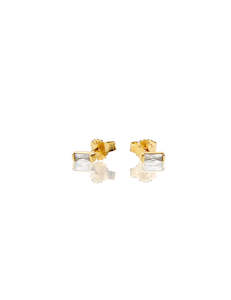 Studs: Mini Stud - Gold/White