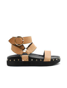 All 1: Studded Sandal - Light Tan