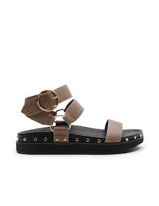 Vacation Edit: Studded Sandal - Stone