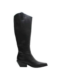 Simone Knee High Boot - Black