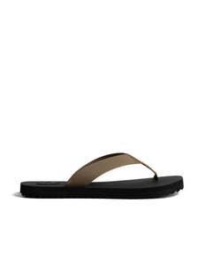 Slides: Canvas Thong Taupe