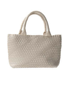 New Arrivals: Woven Tote Cream