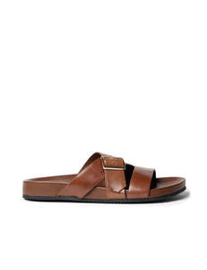 New Arrivals: Buckle Strap Slide Cognac ( Pre-Order )