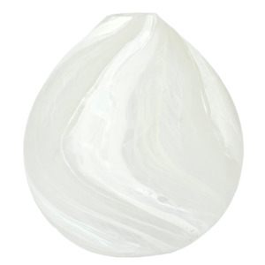 Flax Vase White 11344