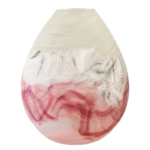 Large Volcanic Teardrop: Pink & White Terraces Teardrop Large 11335