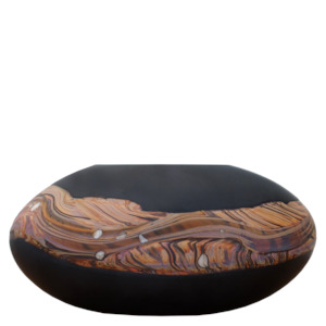 Small River Stones: Obsidian River Stone