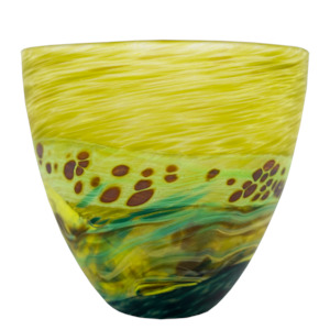 Volcanic Bowls: Over Rolling Hills Olive Volcanic Bowl