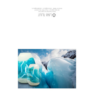 Vouchers Gift Wrap Cards Posters: Glacier Greeting Card