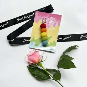 Air Freshener 1: Pastel Felt Ball Keyring Car Diffuser