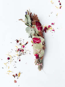 Eucalyptus: Lavender, Sage & Rose Smudge Stick