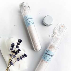 Wedding Favor Ideas: Lavender Coconut Milks Epsom Salt Bath - Creamy & Relaxing