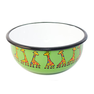 Enamel Bowl- Giraffe