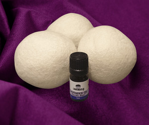 Products: Lavender Drier Balls with 5ml Lavender Oil