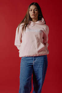 SWEATSHIRTS: Scribble Print Hoodie | Soft Pink