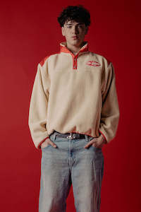 FLEECE: Button Up Fleece | Tan