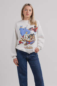 Disney Cartoon 2: Vintage Aladdin Crewneck L