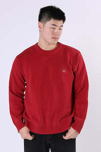 Mens: Vintage Tommy Hilfiger Embroidered Logo Knit L