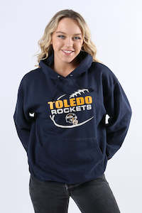 Womens: Vintage Toledo University Rockets Hoodie M