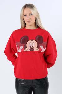 Vintage Mickey Mouse Graphic Crewneck M