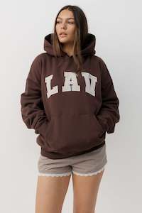 LAV Applique Hoodie | Chestnut