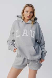 LAV Applique Hoodie | Heritage Grey
