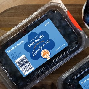 Now: Premium Blueberries / True Earth Blueberries / Delivered Fresh