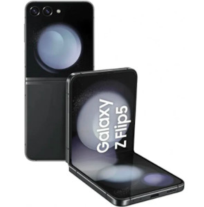 Samsung Phones: Samsung Galaxy Z Flip5 Factory Unlocked Android Smartphone, 256GB Flex Mode, Hands Free Camera, Compact Foldable Design, Informative Cover Screen, Graphite