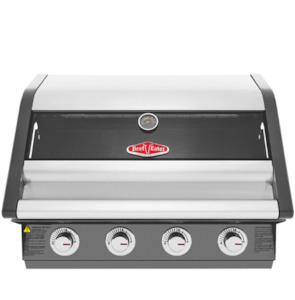 BeefEater 1600 Series Dark 4 Burner Built In BBQ w/ Cast Iron Burners & Grills - Body Only