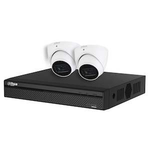 Security Cameras: Dahua 4-Channel IP Surveillance Kit Includes 4-Port 4K PoE NVR, 2TB HDD, 2x 6MPIP2.8mmFixedPoEIRIP67Turret Cameras, 2x 18.3m Network Cables. Add Camera - IPC-HDW3666EMP-S
