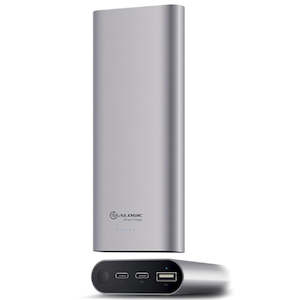 Phone Accessories: Alogic MP2CA156SGR USB-C 15200mAh Portable Power Bank - Space Grey with Power Delivery- W/ USBAtoUSB-C + Micro USB Cable & USB-C to USB-C Cables