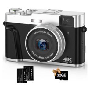Camera: Oiadek 4K 48MP AutoFocus Vlogging Camera
