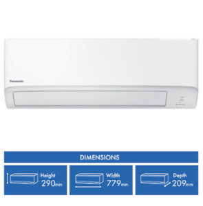 Panasonic C2.5kW H3.2kW Reverse Cycle Split System and Air Purifier