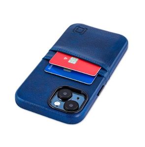 Mobile Phone Cases: Dockem Card Case for iPhone 15 - Navy